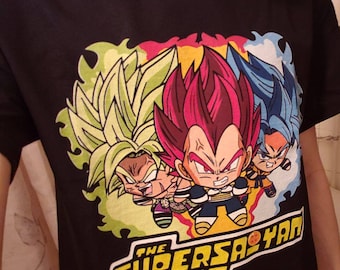Powerpuff Saiyans Broly Shirt | Goku | Vegeta | Ball | Saiyan | super saiyan | power puff girls | Blossom | Bubbles | Buttercup | dragon |
