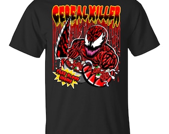 Carnage Cereal Killer Shirt | Cletus Kasady | T-Shirt | Venom | spiderman | 90s | Symbiote | carnage | Superhero | Tom Hardy | serial killer