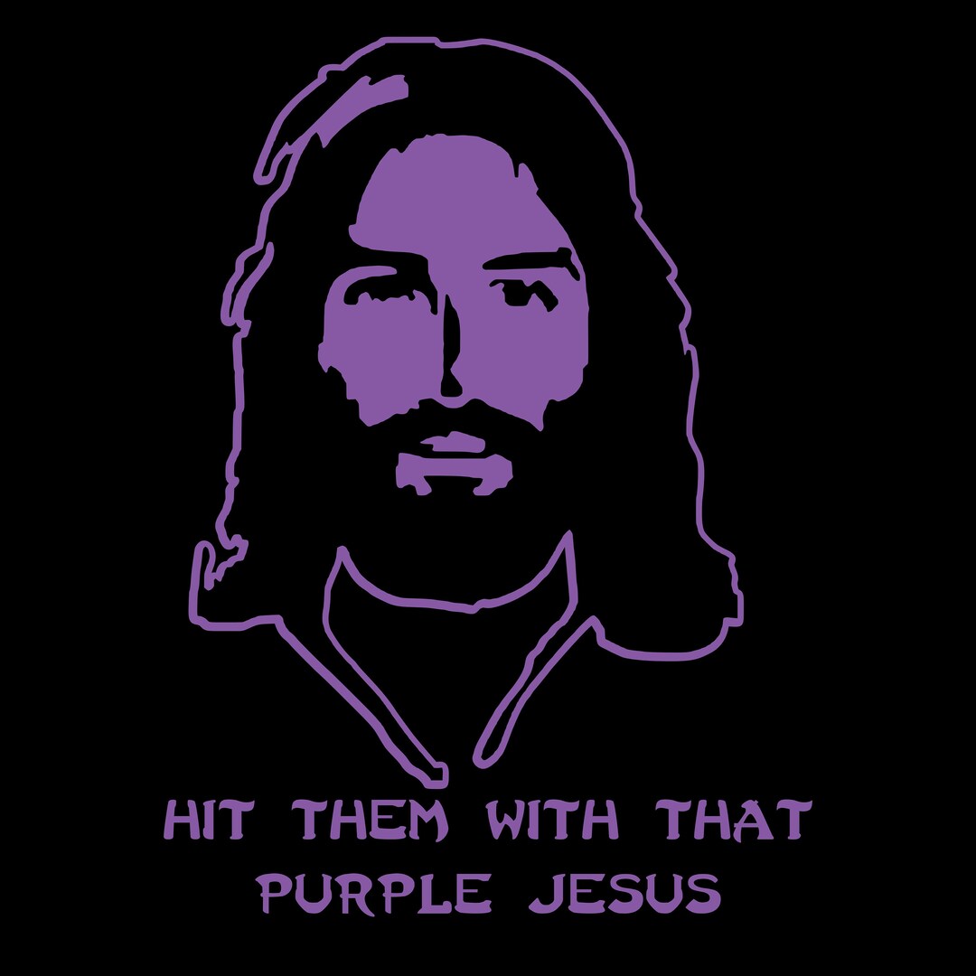 Purple Jesus Embalmer Shirt Humor Funny Etsy