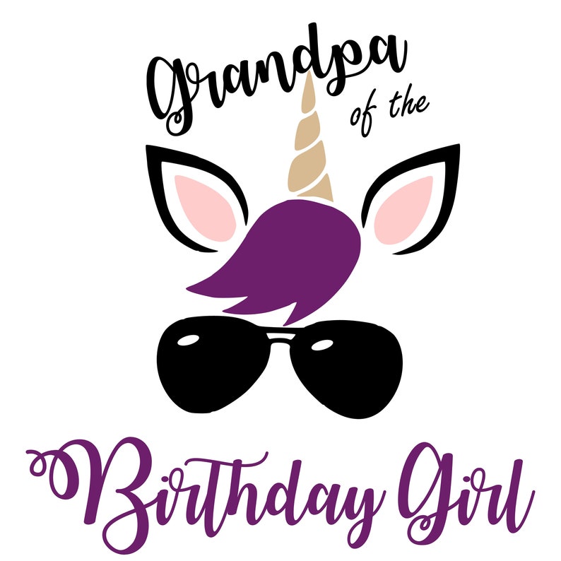 Download Birthday Girl Unicorn Family 15 different names design ...