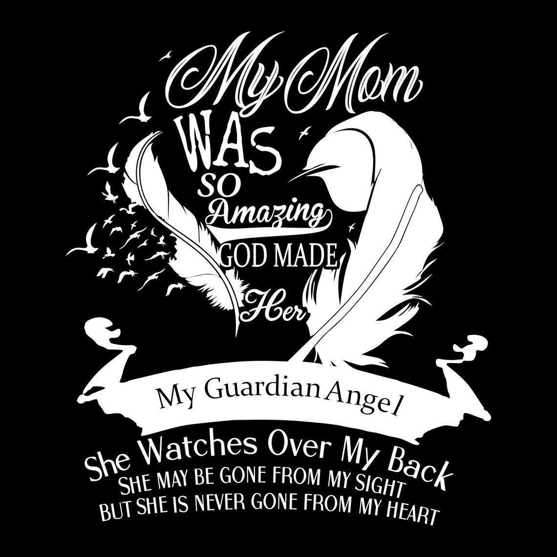 Download My Mom Guardian Angel Memorial SVG Studio PNG and ...