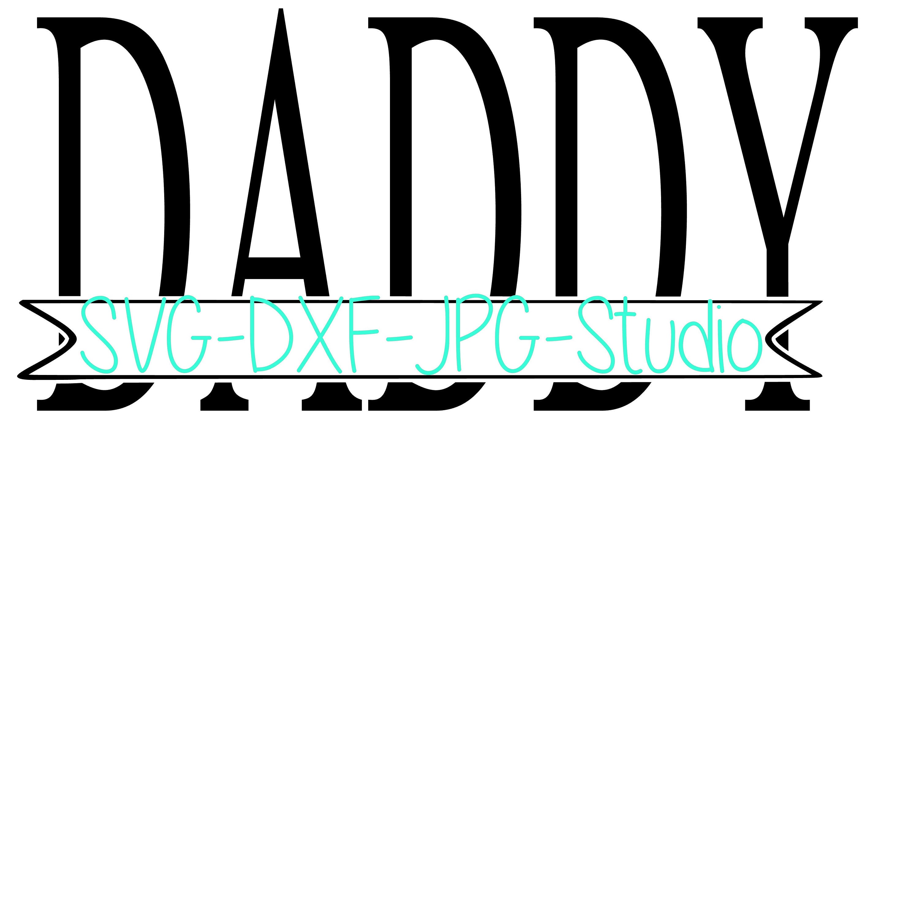 Fathers Day Daddy Blank Banner File SVG-DXF-JPG | Etsy