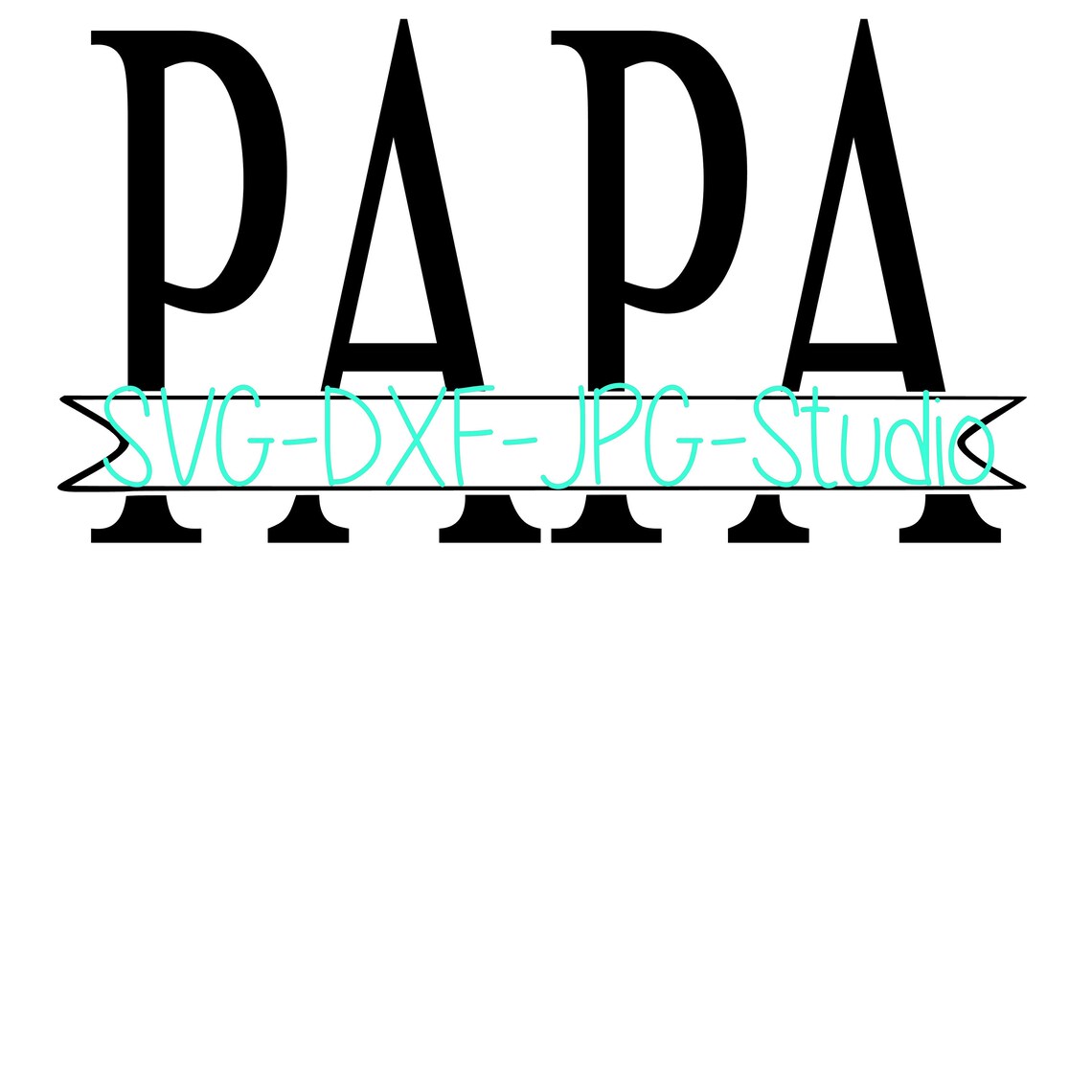Vatertag Papa Blanko Banner Datei SVG-DXF-JPG - Etsy.de