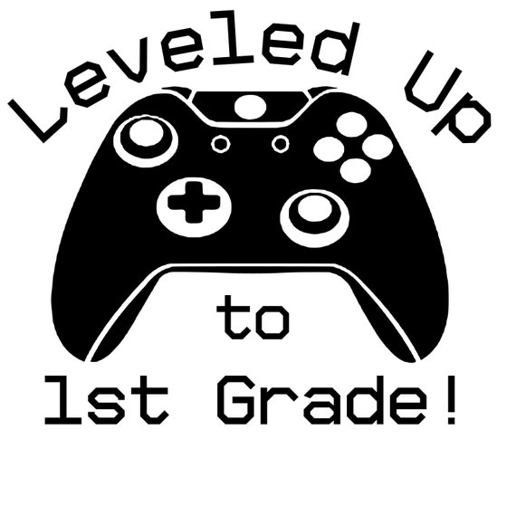 Download Leveled Up To 1st Grade Video Game Boy School Svg Png Jpg Etsy