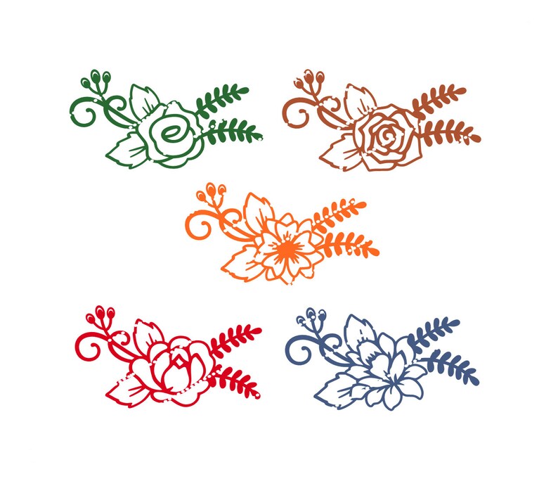 Download Designer Svg Cut File Floral Accent Embellishment Flowerbundle Etsy PSD Mockup Templates