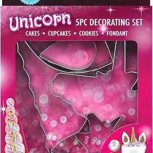 Unicorn 5pc Cookie Cutter Set