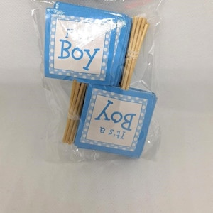 It&#39;s a Boy Cupcake Picks