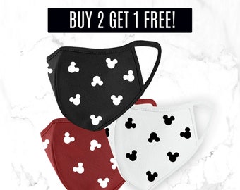 Mickey Mouse Disney Face Mask Men Women Teen Kids Cotton Disney World Minnie Best Selling Disneyland Masks Breathable Double Layered Masks