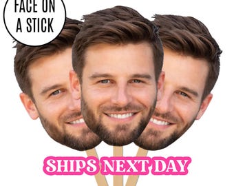 Face on A Stick Big Head Cutouts Big Head Graduation Face Bachelorette Party Sports Game Birthday Decorations Fat Head Free Sunkissed