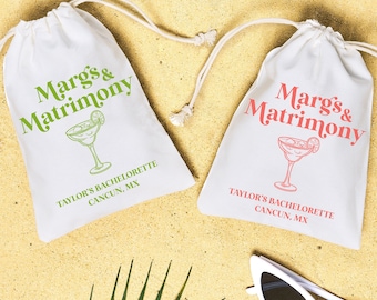 Margs & Matrimony Vrijgezellenfeest Katerpakket Feestbedankjes Margarita Recovery Kit Bach Cadeau Bruid Finale Fiesta Tini Canvas Trekkoord