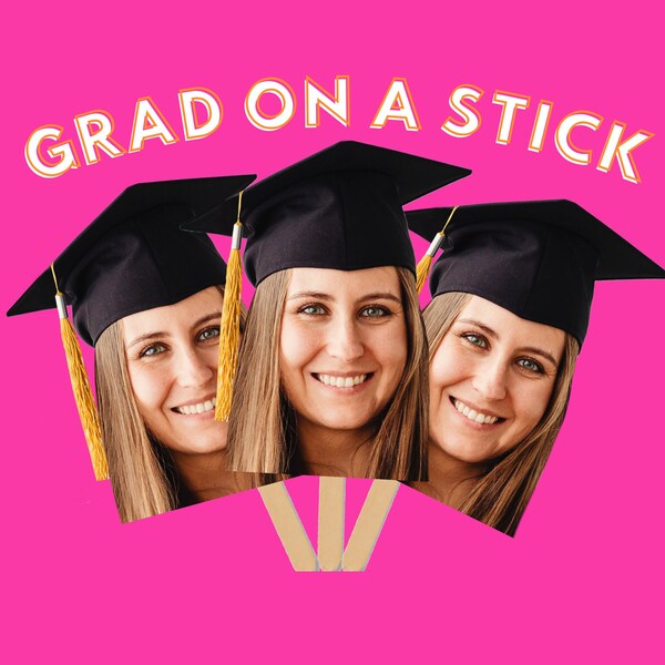 Bachelorette Party Face on A Stick Big Head Cutouts Birthday Graduation Groom Face Fan Sports Game Bridesmaids Fiancé Funny Gag Gift Favors