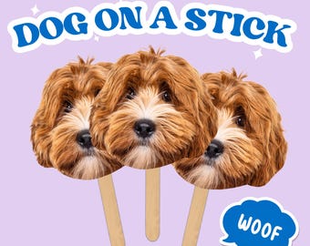 Dog Face on A Stick Wedding Big Face Cutouts Dance Floor Photo Booth Props Pet Cat Party Decor Fat Head Cutout Bachelorette Face Fan Funny