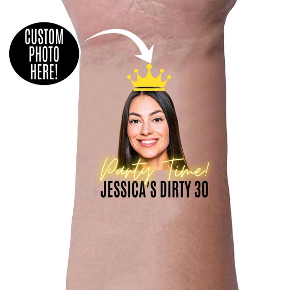 Tatouage Temporaire Personnalise Sale 30 Fete Danniversaire Etsy Canada