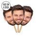 Face on A Stick Big Head Cutouts Bachelorette Party Photobooth Birthday Groom Face Fan Nashbash Matching Bridesmaids Fiancé Funny Favors 