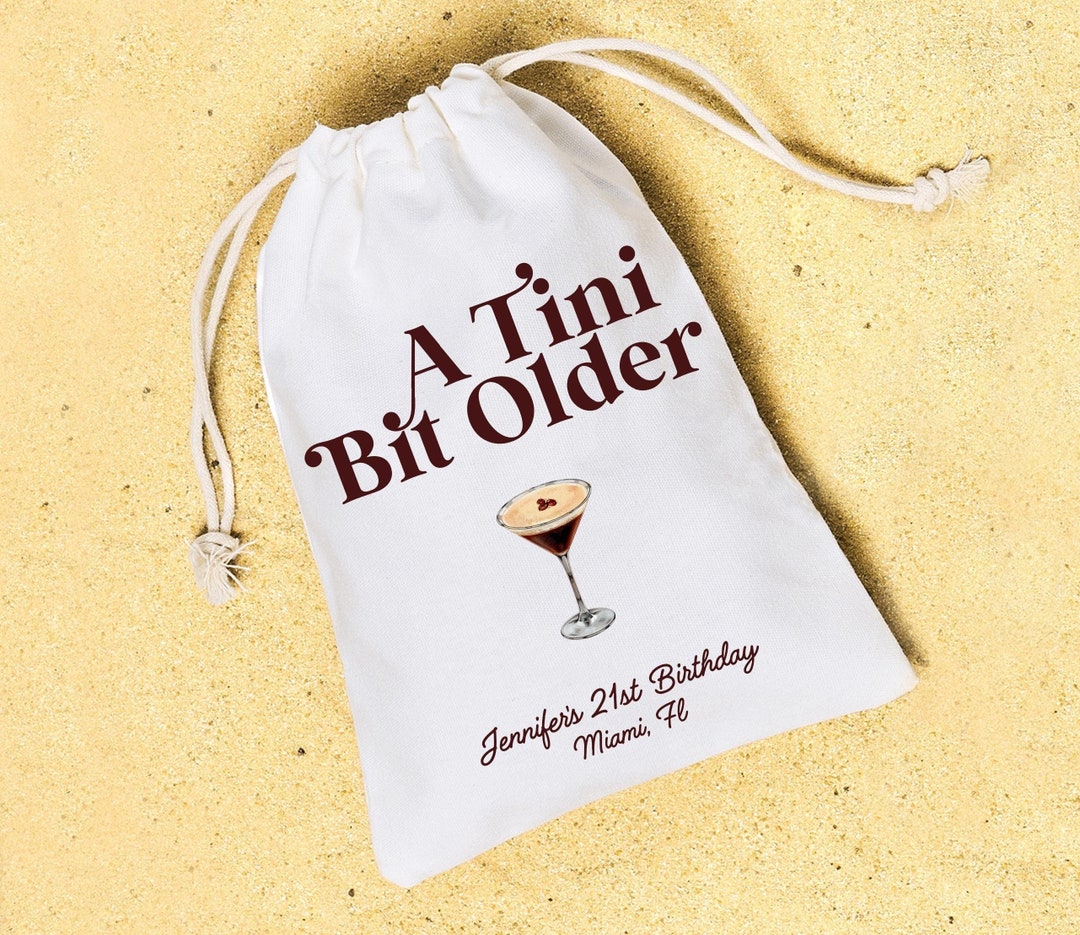 Espresso-Martini Silikonform Für Fondant & Schokolade – Mit „A Tini Bit Older“-Aufdruck