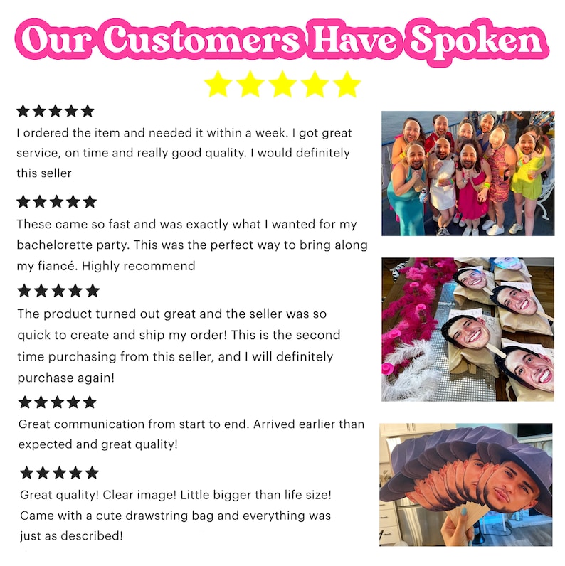 Face on A Stick Big Head Cutouts Big Head Graduation Birthday Sports Game Decorations Gag Gift Funny Decor Fat Head Marathon Sunkissed image 6