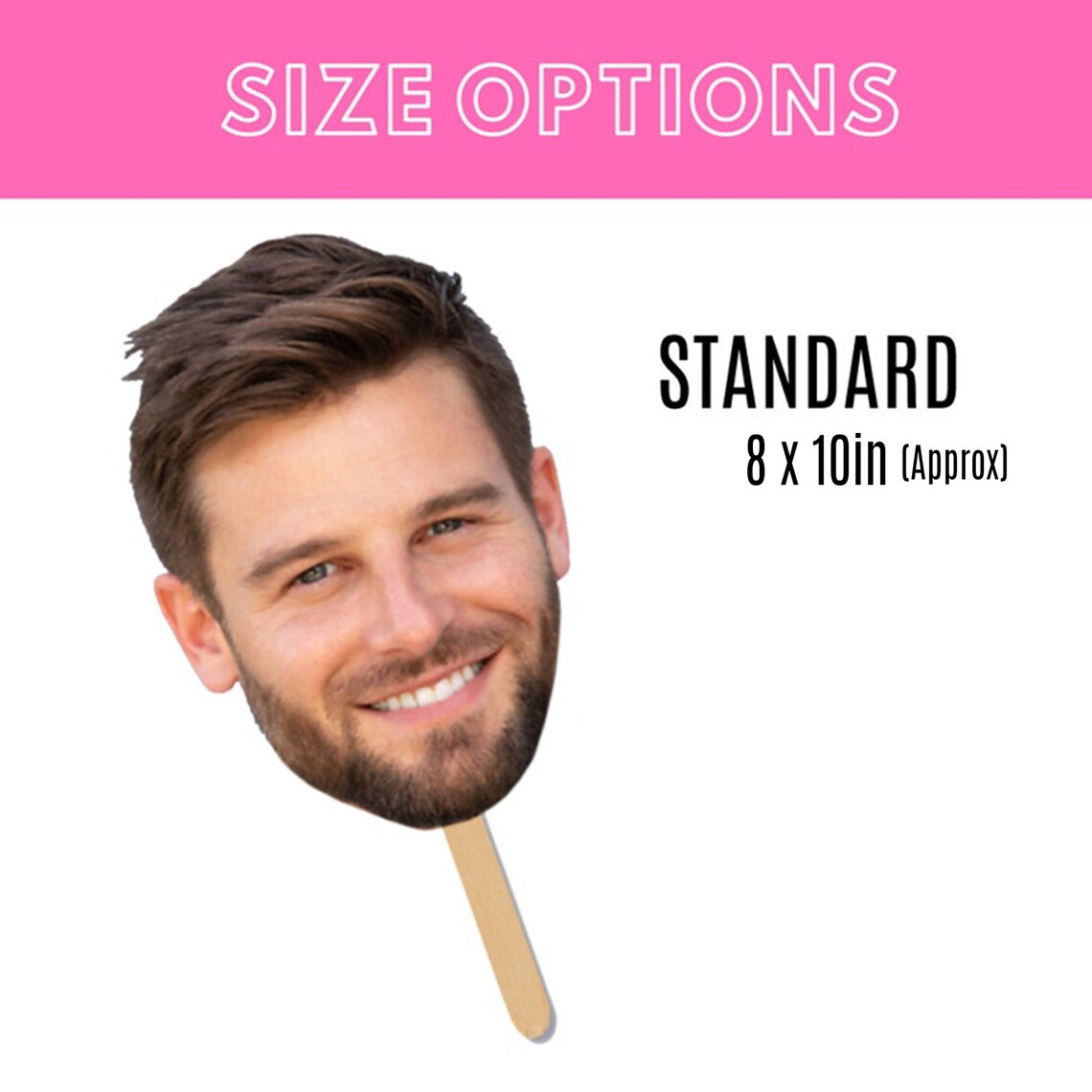 Face on A Stick Big Head Cutouts Bachelorette Party Favors Etsy