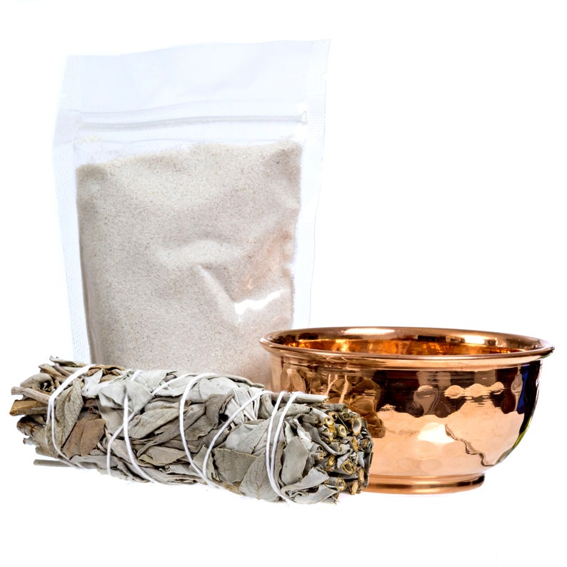 Alternative Imagination Dragon Copper Offering Bowl Kit Includes Sand and California White Sage Alternative Imagination Dragon Copper Offering Bowl Kit Includes Sand and California White Sage