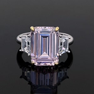 LAVISH Pink Topaz Ring, Sterling Silver Gemstone Cocktail Ring, Engagement ring, Wedding Anniversary Rind, Pink Jewellery, Birthday Gift