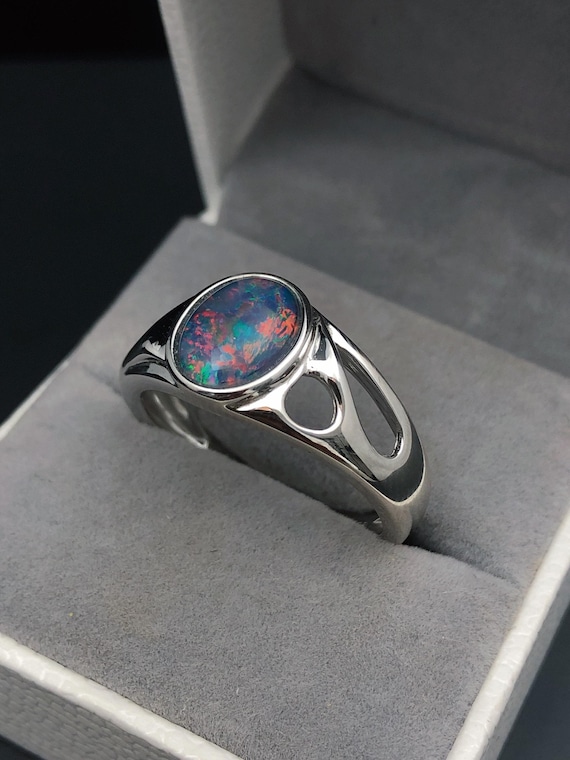 Scorpione Zodiac Anello Uomo Massiccio Anello Argento Sterling - 3