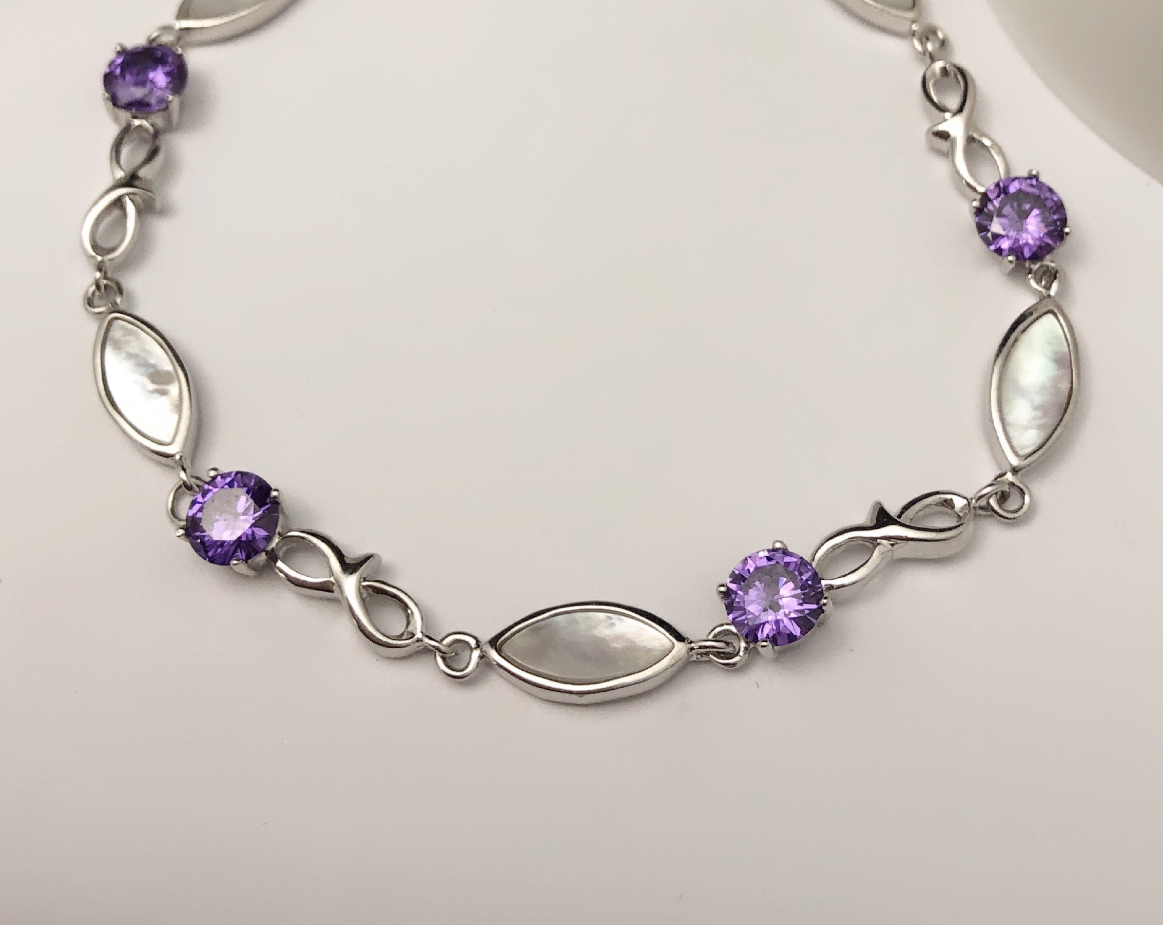 Thomas Sabo Amethyst & Silver Beaded Medium Bracelet - Jewellery from  Francis & Gaye Jewellers UK