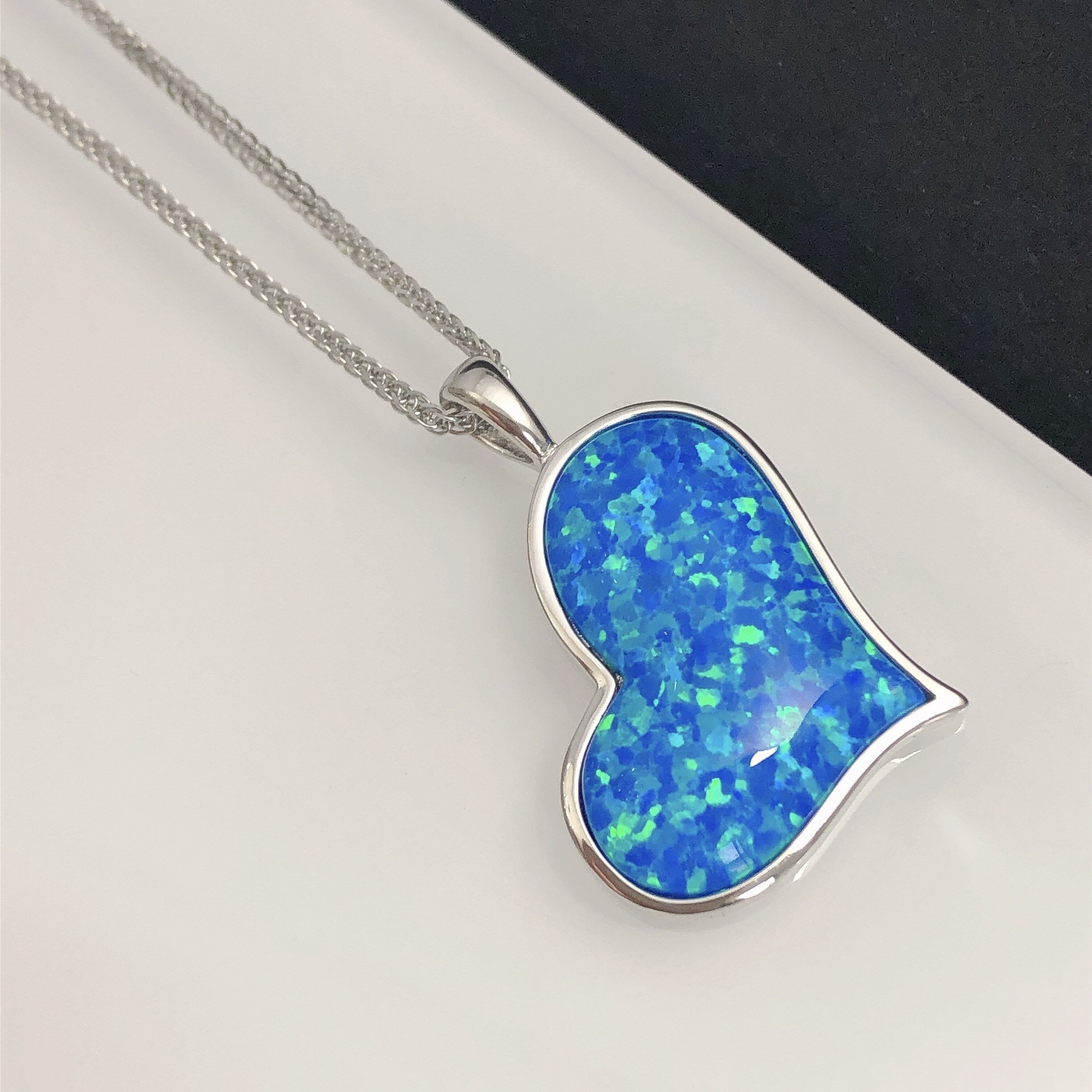 【just LoveR.】23SS★ Aqua Blue Love Necklace just LoveR.】23SS☆ Aqua Blue Love Necklace just LoveR