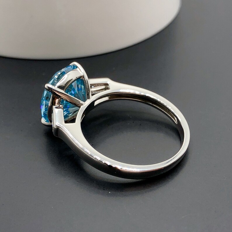 VIVID Aquamarine Statement Ring Aquamarine Ring Aquamarine Etsy