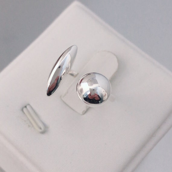 Quirky Sterling Silver Ring Unique Rings Statement Silver Ring Chunky Silver Ring Online Sale Gift for Her Scandinavian Design Ring Etsy