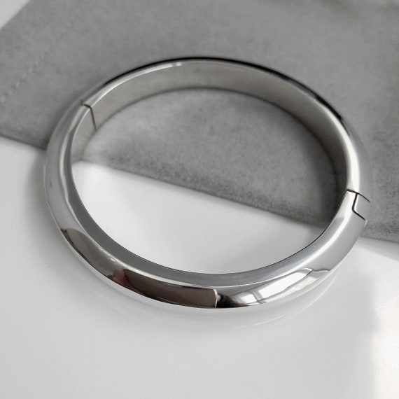 Chunky silver hotsell bangles