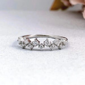 AVA Diamond Wedding Eternity Ring, Moissanite Diamond Eternity Ring Affordable Diamond Ring, Custom Eternity Diamond Wedding Ring, Love Ring