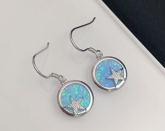 POPLYKE Orecchini A Stella Marina In Argento 925 Con Perle D'Acqua Dolce - 2