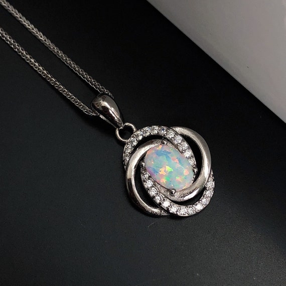 Opal clearance birthstone pendant