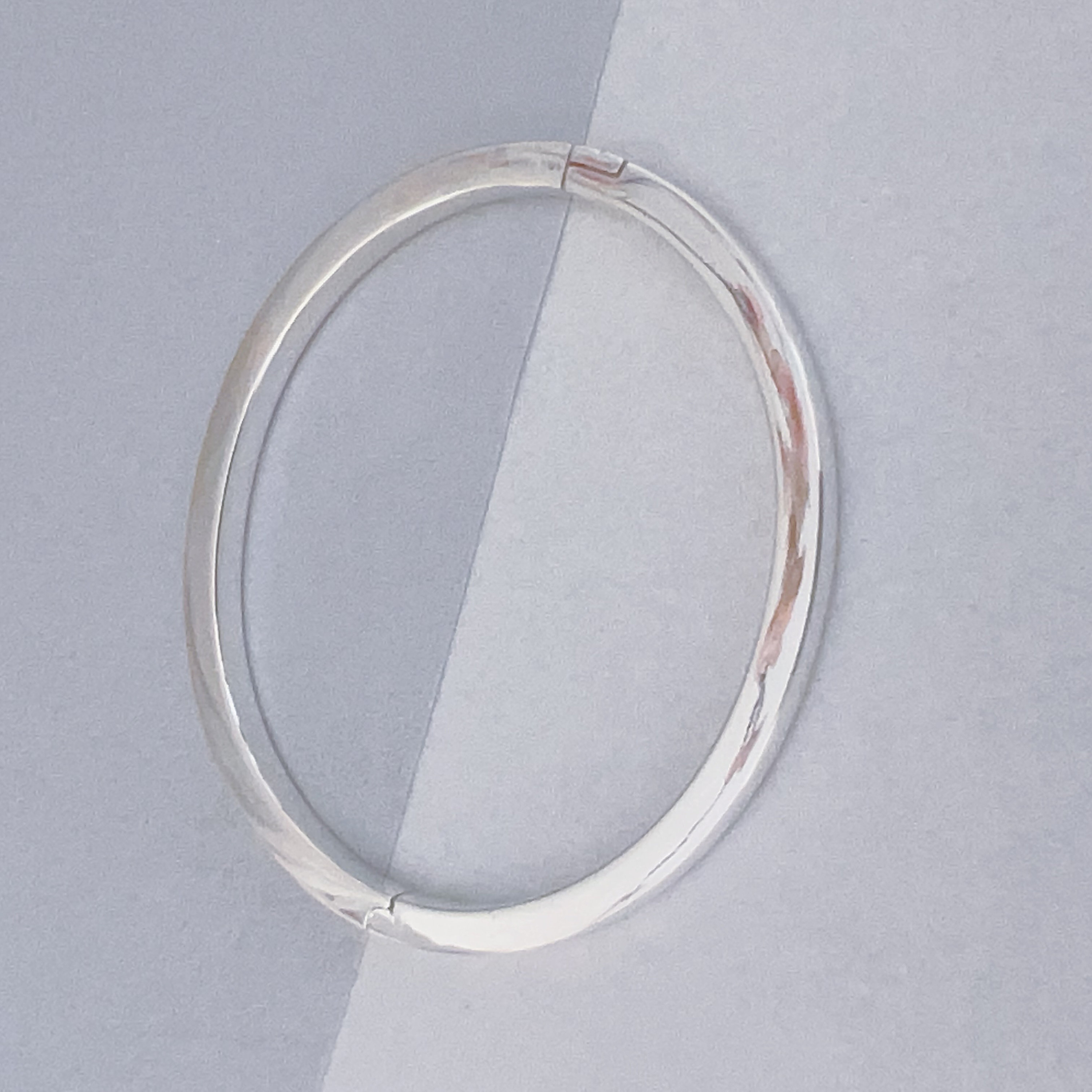 Silver Hinged Bangle Bracelet, Polished Open Bangle, Unique Silver Hinged Bangle Bracelet, Polished Open Bangle, Unique
