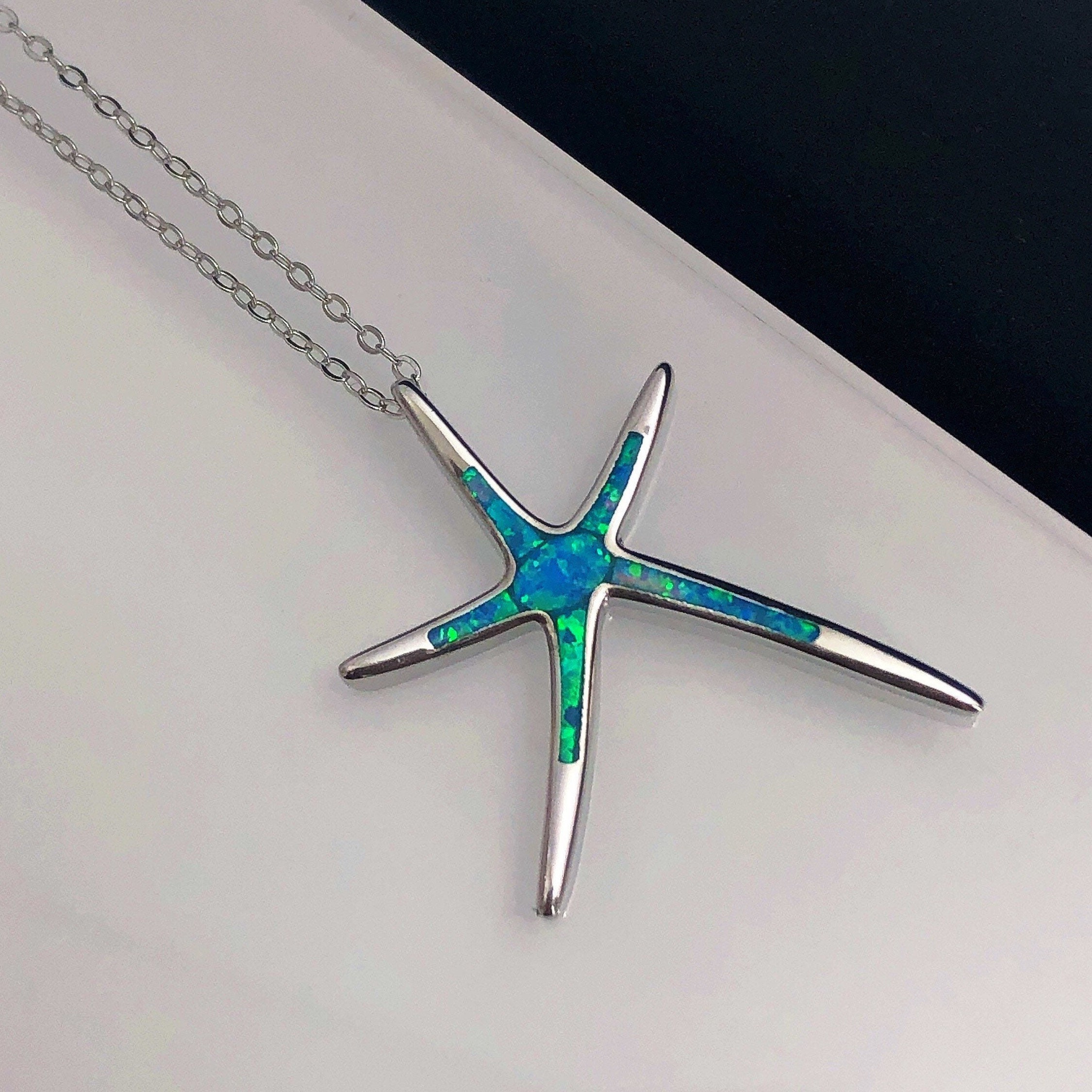Opal starfish necklace deals