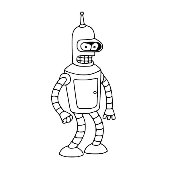 SVG - Bender - Futurama - Digital Download - Cutting File