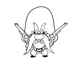SVG - Yosemite Sam - Digital Download - Cutting File