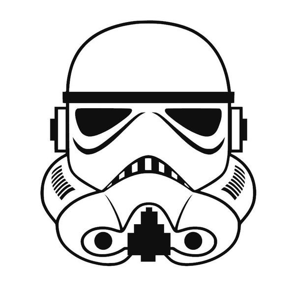 SVG - Stormtrooper Helmet Star Wars - Digital Download - Cutting File