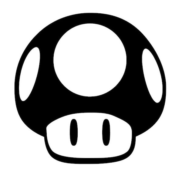 SVG - 1-Up mushroom - Mario - Digital Download - Cutting File