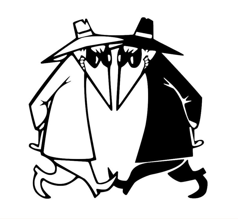 SVG  Spy vs Spy Mad magazine  Digital Download  Cutting image 1