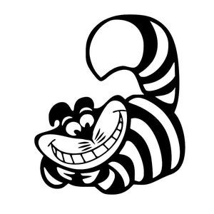 SVG - Cheshire Cat Alice in Wonderland - Digital Download - Cutting File