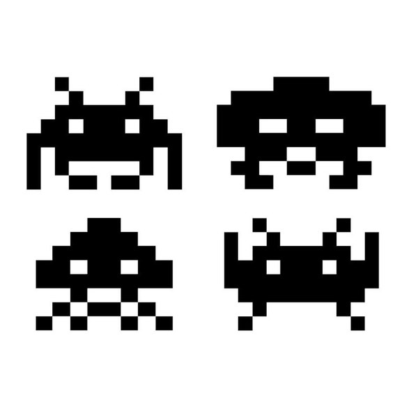 SVG - Space Invaders - Digital Download - Cutting File