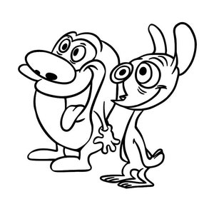 SVG - Ren and Stimpy - Digital Download - Cutting File