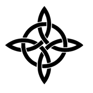 SVG - Nudo de brujas - símbolo de protección wiccan - Descarga digital - Archivo de corte