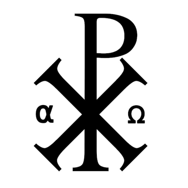 SVG - Chi Rho - Simbolo cristiano - Download digitale - File di taglio