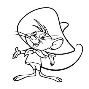 SVG - Speedy Gonzales - Digital Download - Cutting File