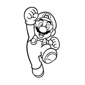 SVG - マリオ - デジタルダウンロード - カットファイル