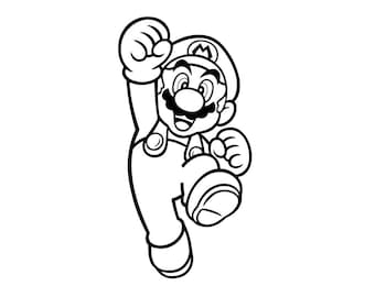 SVG - Mario - Digital Download - Cutting File