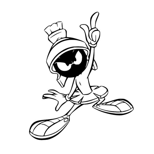 SVG - Marvin the Martian - Digital Download - Cutting File