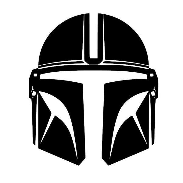 SVG - The Mandalorian Helmet Star Wars - Digital Download - Cutting File