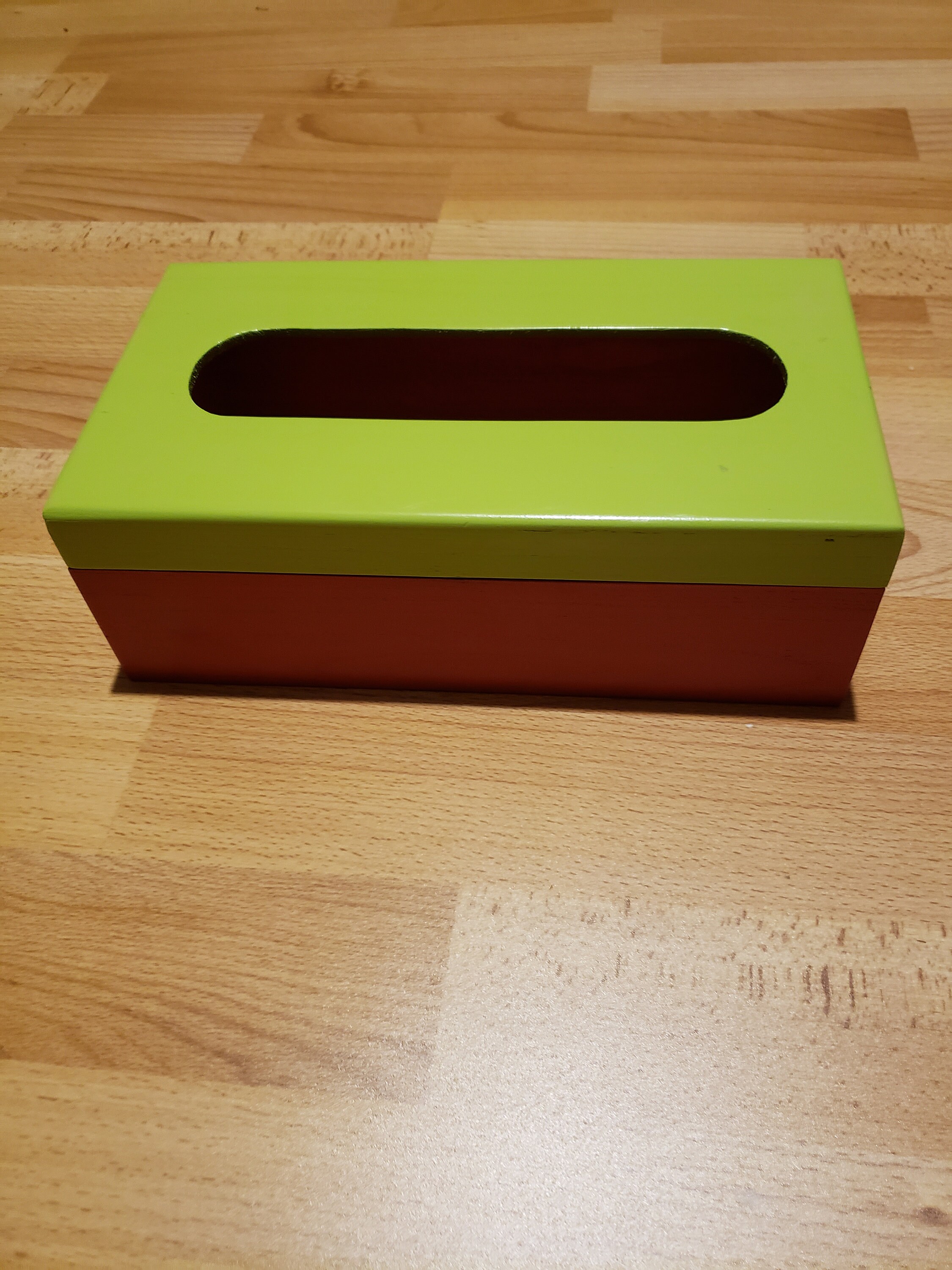 Boîte à Mouchoirs en Bois Relookée